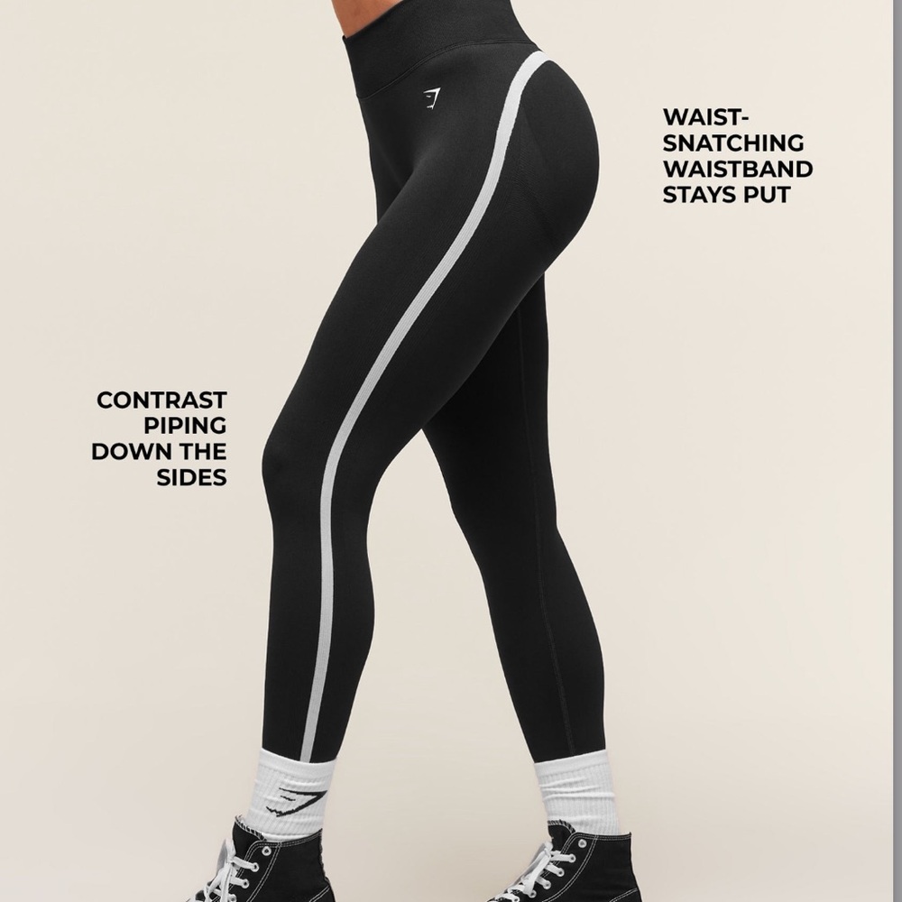 Gymshark Varsity Black Leggings
